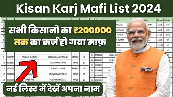 Kisan Karj Mafi New List