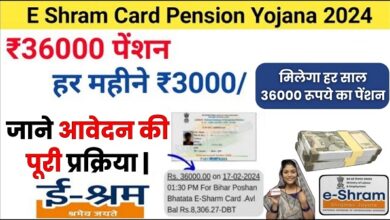 E Shram Card Pension 2024