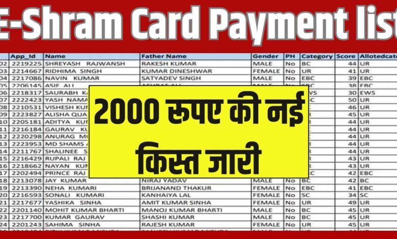 E-Shram Card Balance Check