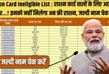 Ration Card Ineligible List