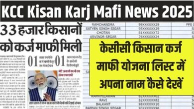 KCC Karj Mafi News