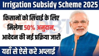 Irrigation Subsidy Scheme 2025