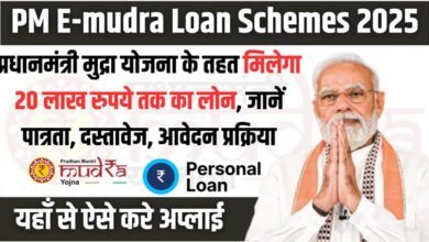 E-mudra Loan Schemes