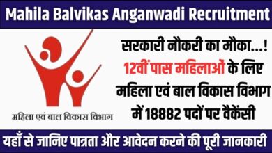 Mahila Balvikas Anganwadi Recruitment