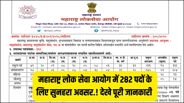 MPSC Recruitment 2025