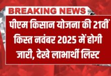 PMKSY 21th Kist Date