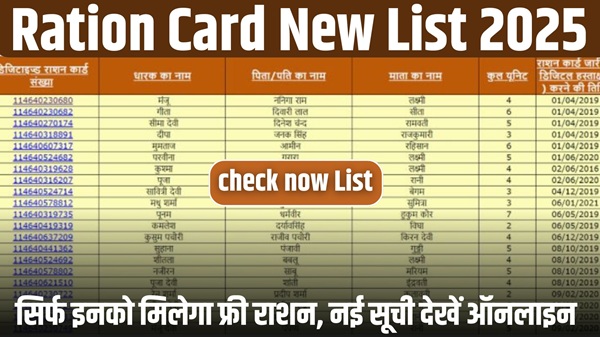 Ration Card New List