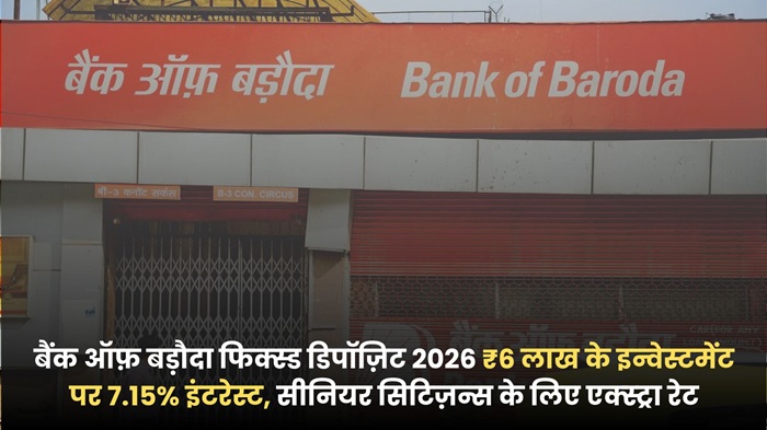 Bank Of Baroda Fixed Deposit 2026